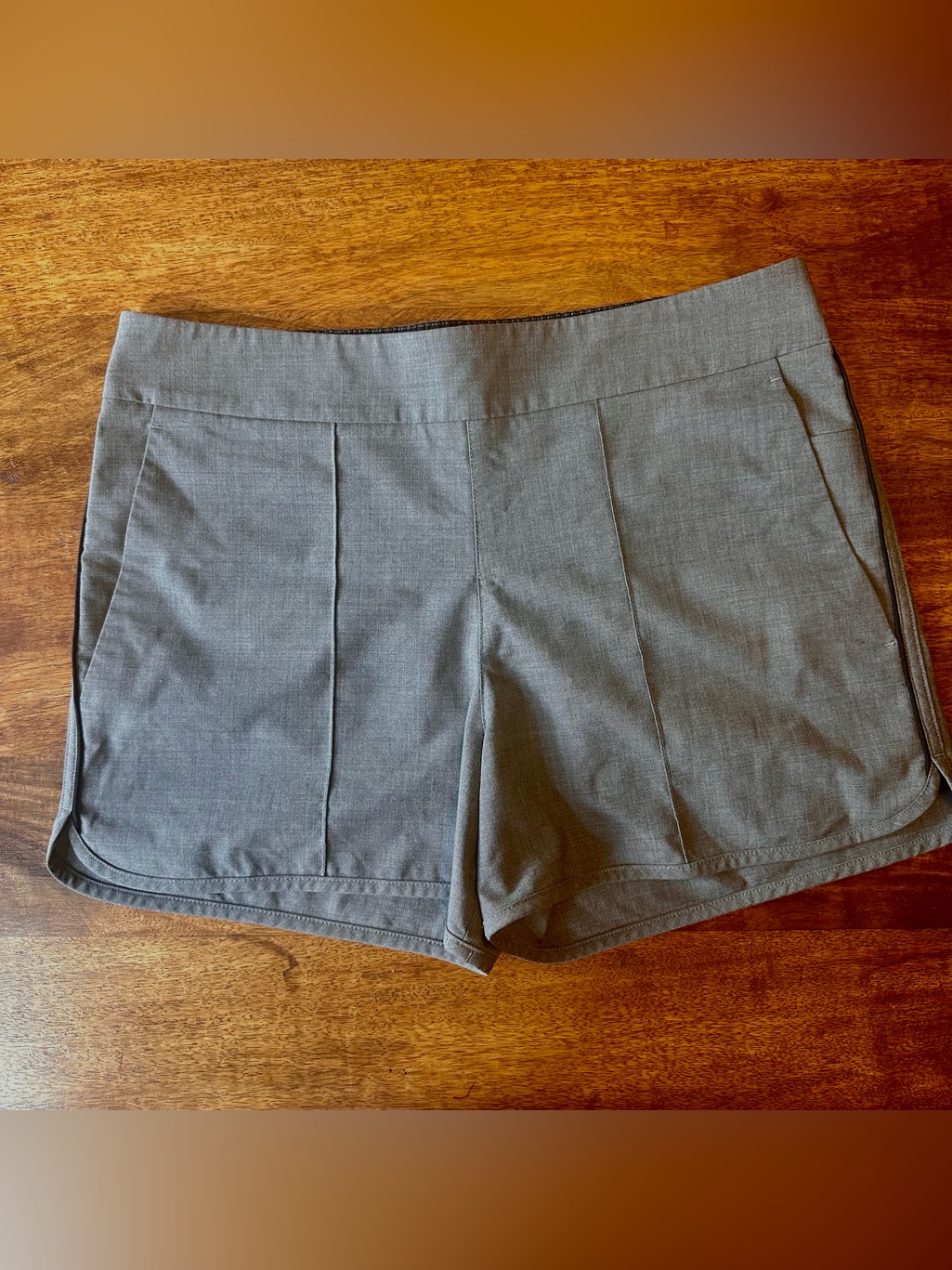 Kit And Ace Gray Tailored Dress Shorts With Pockets